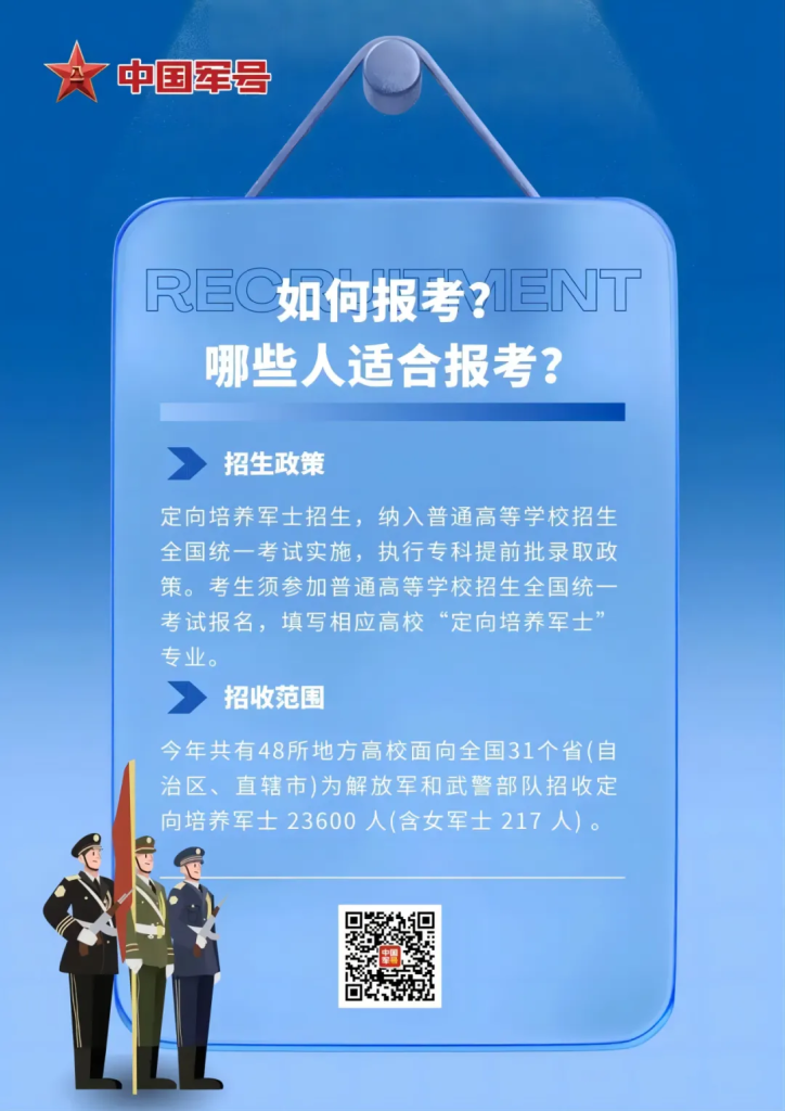 定向培养军士，2024年已扩大范围，转扩